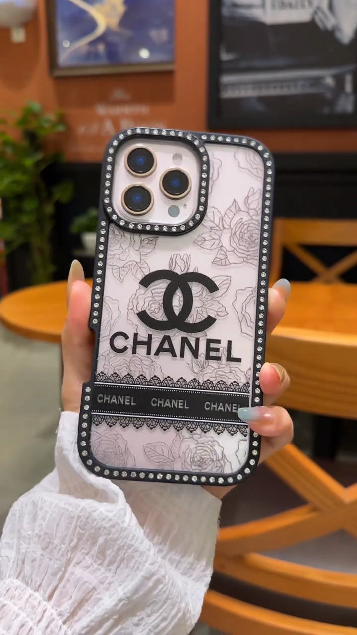 香奈兒閃鑽磨砂手機殼-ZUIHANG SHOP